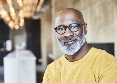 Portrait of Man in Yellow Shirt